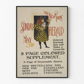 Vintage poster The New York Sunday Herald - May 3rd