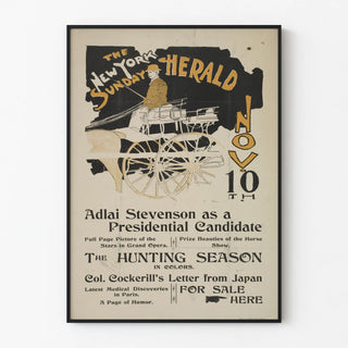 Vintage Poster The New York Sunday Herald 10 November