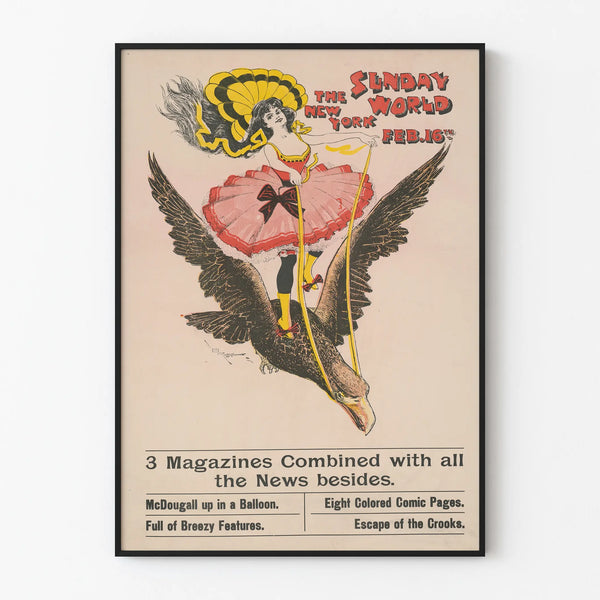 Vintage poster The New York Sunday World - February 16