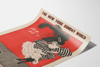 Vintage poster The New York Sunday World - February 23