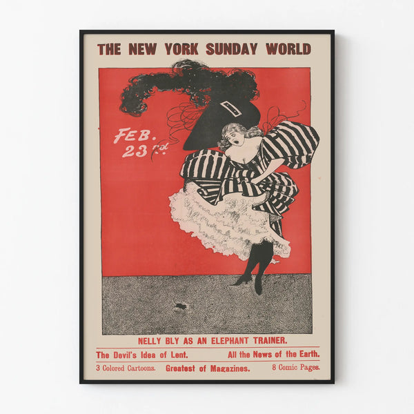 Vintage poster The New York Sunday World - February 23