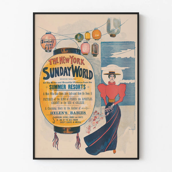 Vintage Poster The New York Sunday World - June 23