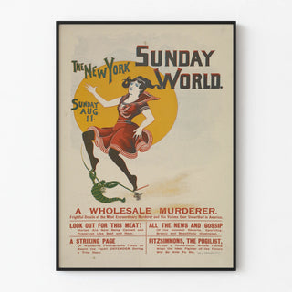 Vintage Poster The New York Sunday World