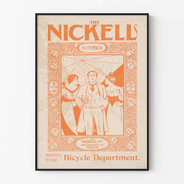 Vintage poster The Nickell for November - Retro wall decoration