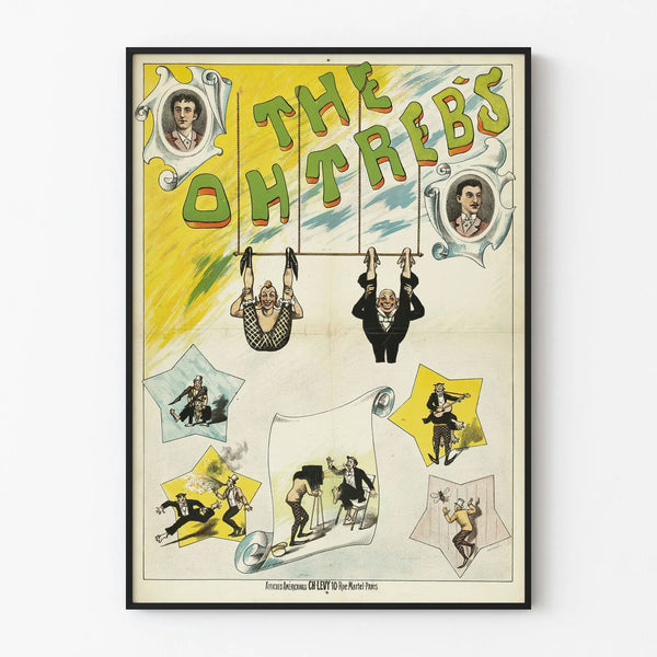 Vintage poster The Ohtrebs artistic wall decoration