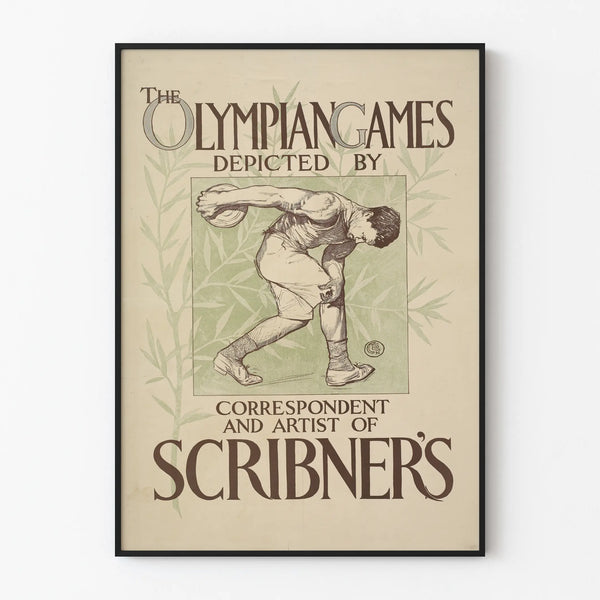 Vintage Olympic Games Poster – Sports Wall Decoration