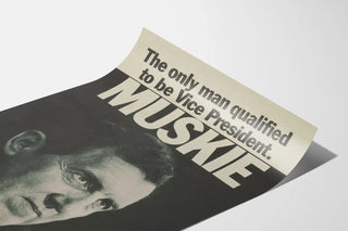 Vintage political poster Muskie Vice President