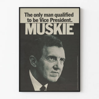 Vintage political poster Muskie Vice President