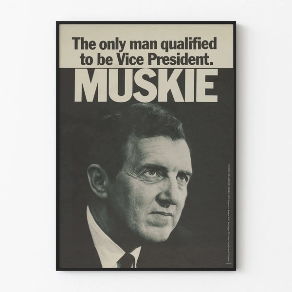 Vintage political poster Muskie Vice President
