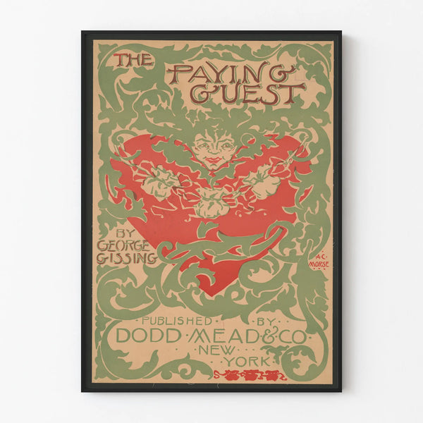 Vintage decorative poster The Paying Guest by George Gissing