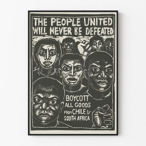 Engaged poster boycotting Chile and South Africa