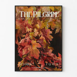 Vintage autumn poster - The Pilgrim, magazine cover 1904