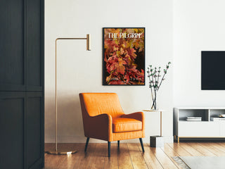 Vintage autumn poster - The Pilgrim, magazine cover 1904
