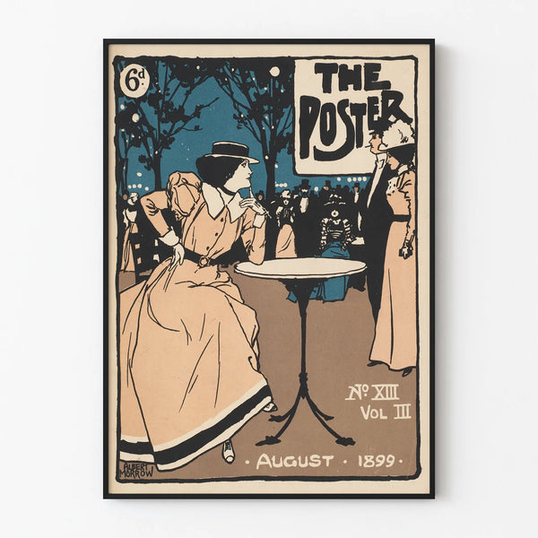 Vintage poster The Poster August 1899 by Albert Morrow