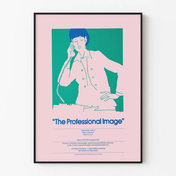 Vintage poster The Professional Image for modern wall decoration