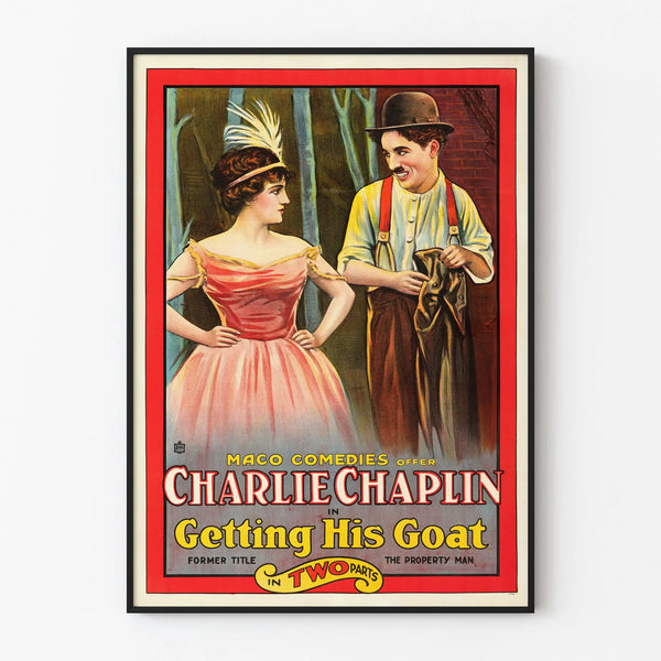 Vintage Charlie Chaplin Poster - The Property Man