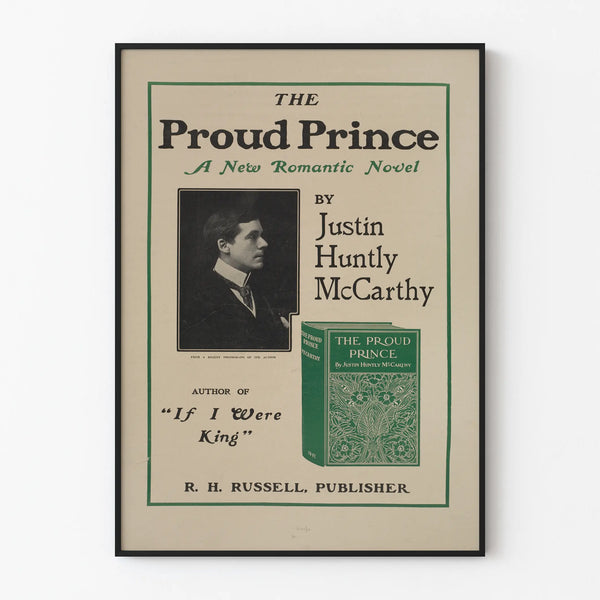 Vintage Poster The Proud Prince - Literary Wall Decoration