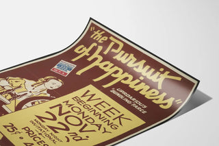 Vintage theater poster The Pursuit of Happiness