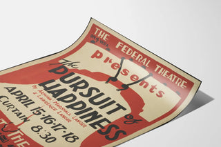 Vintage Poster The Pursuit of Happiness Théâtre Président