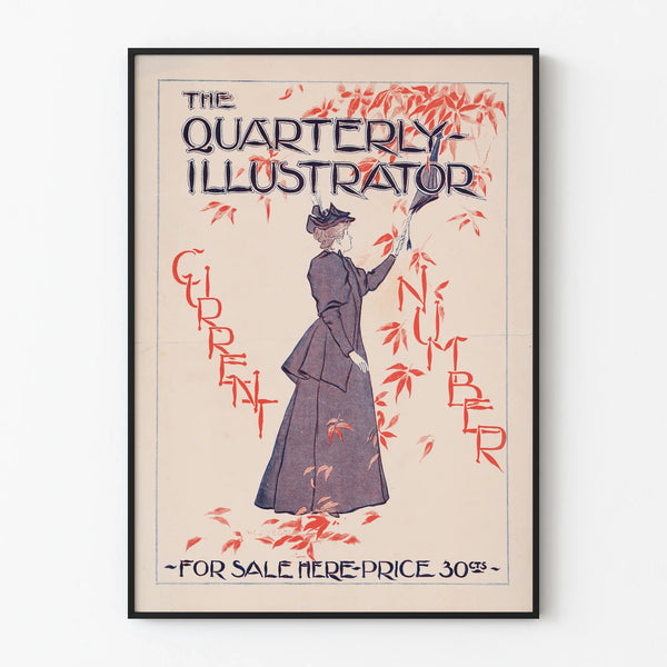 Vintage Poster The Quarterly Illustrator - Retro Wall Decoration