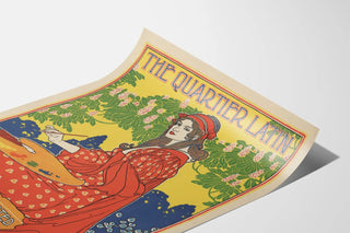 Vintage poster of The Quartier Latin magazine arts