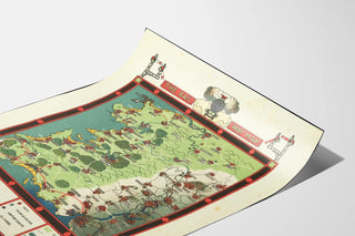 Vintage Railway Map Poster