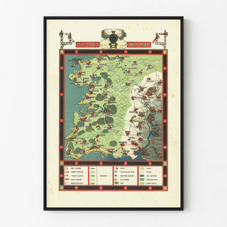 Vintage Railway Map Poster