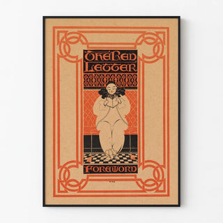 Vintage poster The Red Letter Foreword style art deco
