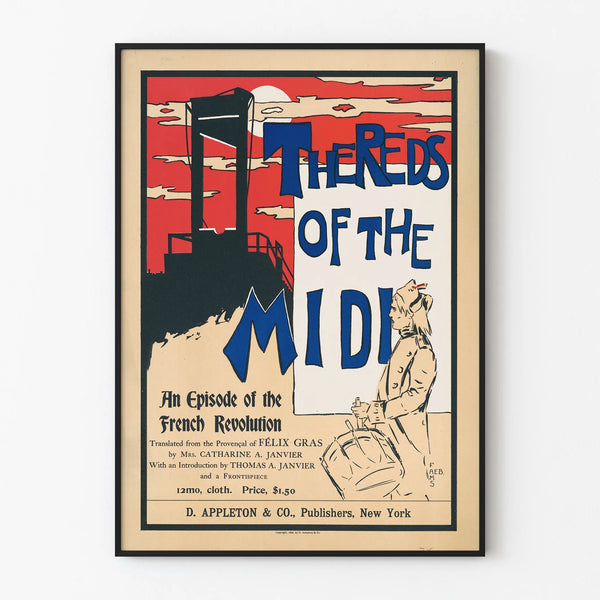 Vintage poster The Reds of the Midi - Retro historical wall decoration
