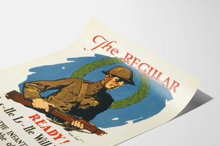 Vintage Military Poster The Regular Ready