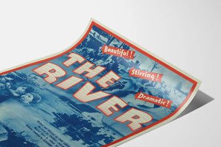 Vintage poster of the documentary film The River