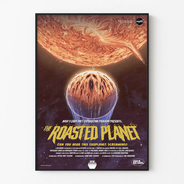 Decorative Poster of the Burned Planet NASA - The Roasted Planet