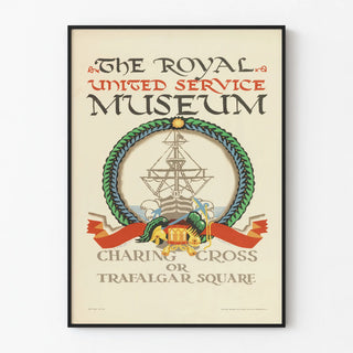 Vintage poster of the Royal United Service Museum London
