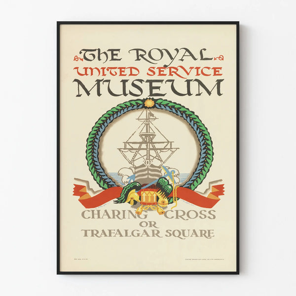 Vintage poster of the Royal United Service Museum London