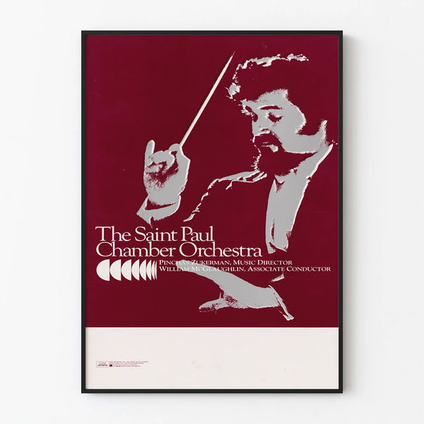 Vintage poster of Saint Paul Chamber Orchestra - Musical wall decoration
