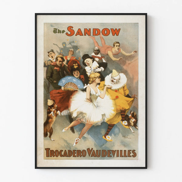 Vintage Trocadero Vaudevilles Poster - The Sandow