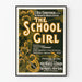 Vintage Music Poster The School Girl