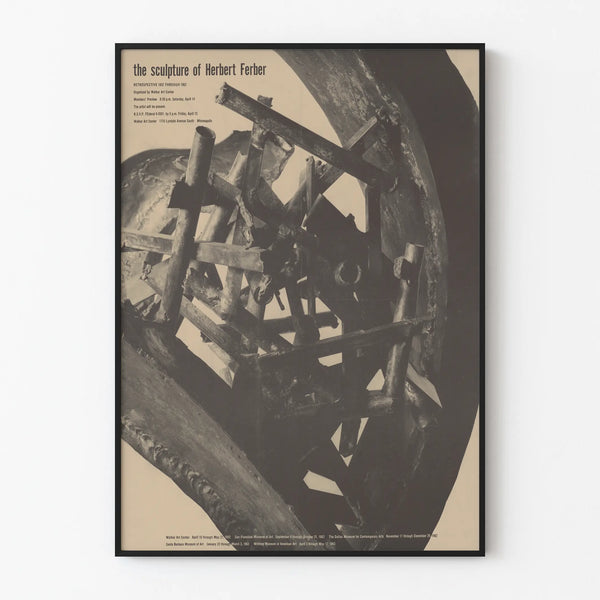 Poster Retrospective Sculpture Herbert Ferber 1932-1962