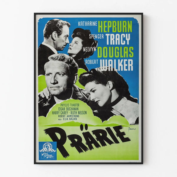 Vintage poster of a classic Hollywood prairie film