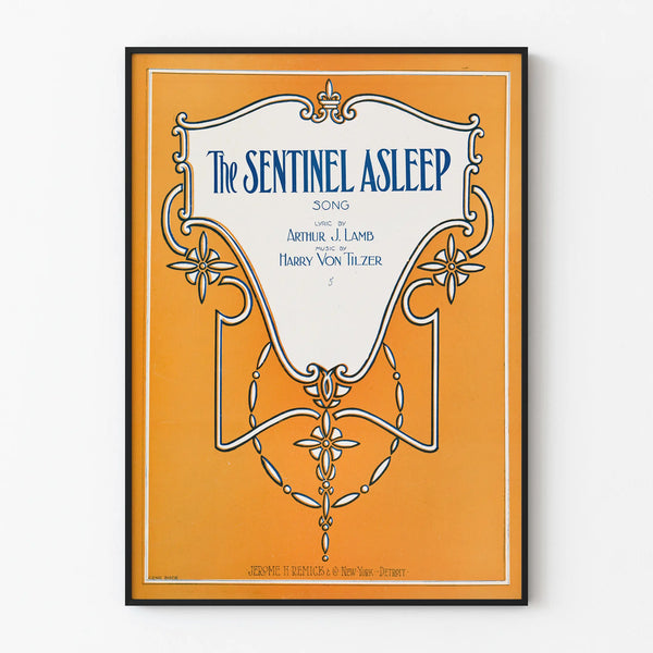 Vintage Poster The Sentinel Asleep - Retro Wall Decoration