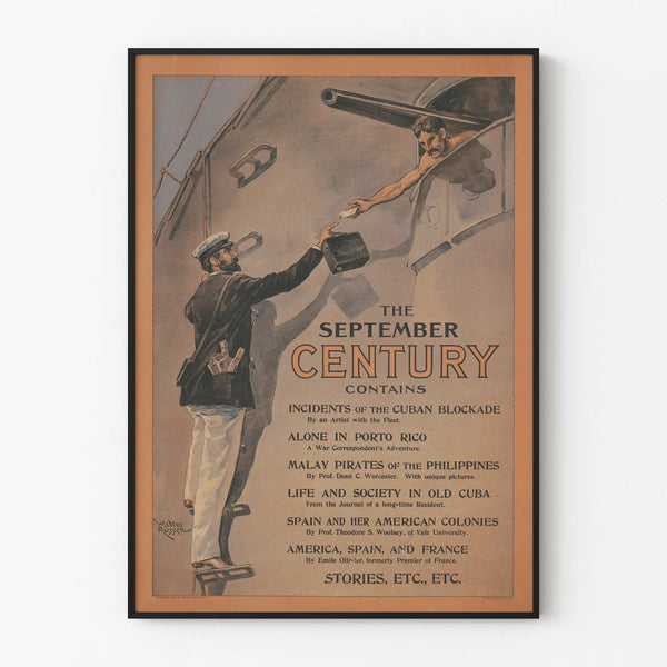 Vintage Poster The September Century - Historical Wall Decoration