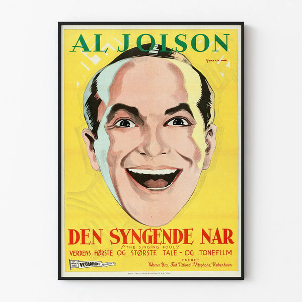 Vintage poster wall decoration The Singing Fool Al Jolson