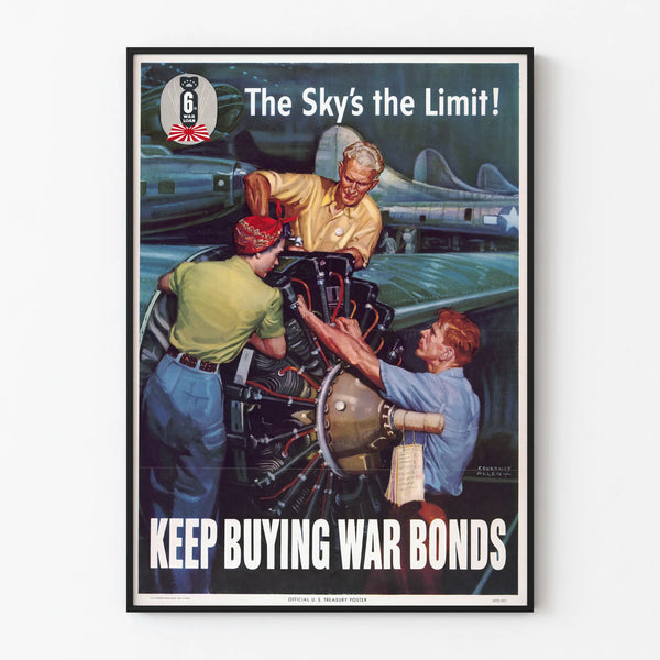 Vintage poster The Sky's the Limit - War bond purchase encouragement