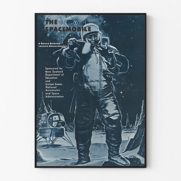Vintage Poster Wall Decoration Spaceman and Space Exploration
