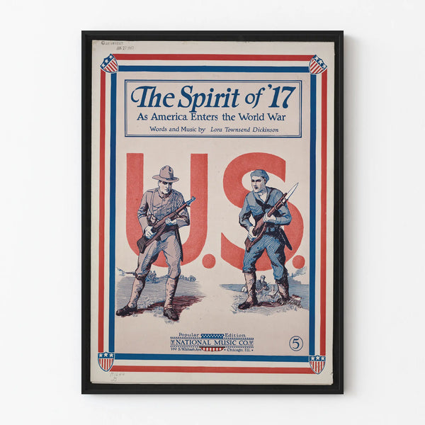 Vintage US Army Poster War 1917 Wall Decoration