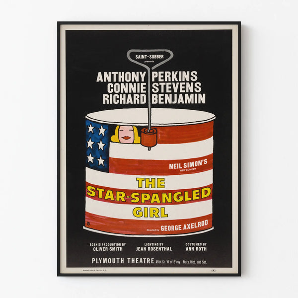 Theater Poster The Star-Spangled Girl - Vintage Pop Art Design