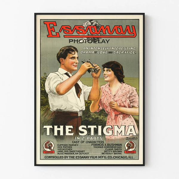 Vintage Poster The Stigma Essanay Photoplay