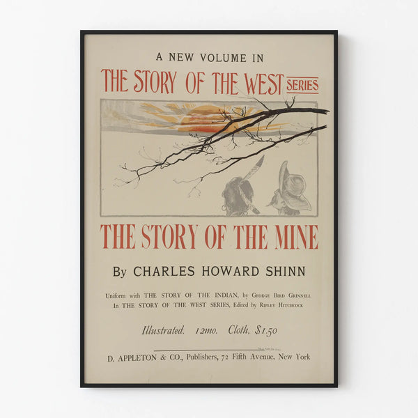 Vintage Poster The Story of the Mine - Western Wall Decoration