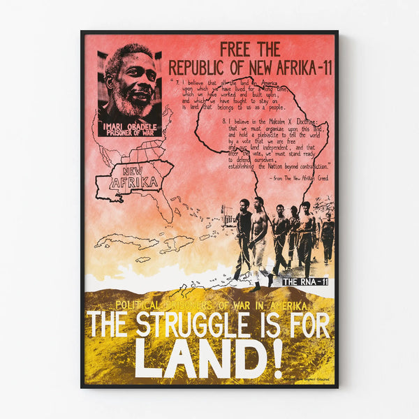 Engaged Poster The Struggle is For Land - Wall Decoration