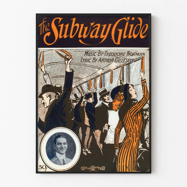 Vintage Poster The Subway Glide Urban Wall Decoration